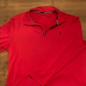 Polo 1/4 zip long sleeve pullover men’s XXL